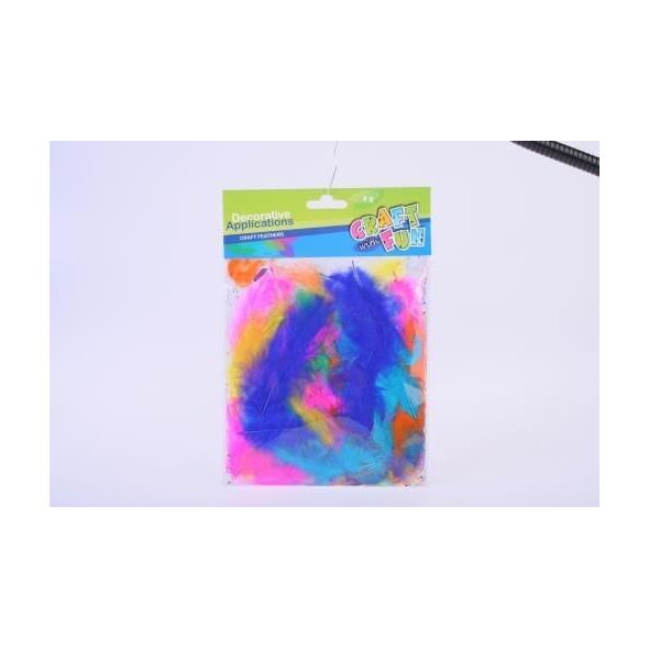 Craft with Fun Ozdoba dekoracyjna - piórka, 4g (231852) 1467930 5901350263532