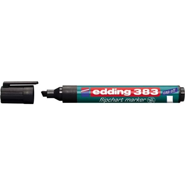 Edding MARKER 383 Ś/K DO FLIP.CZARNY MARKER DO FLIPCHARTÓW (383/011/C ED) 1470177 4004764013814