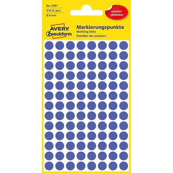 Avery Zweckform ETYK.ZF 3591 USUW KÓŁKA DO ZAZN NIEB - 3591 1470457 4004182035917