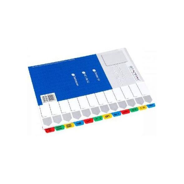 Starpak Przekładki kartonowe A4 1-12 numeryczne (179875) 1472466 5906453900926