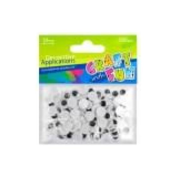 Craft with Fun Ozdoba dekoracyjna - oczy, 100 elementów (128445) 1501654 5901350207734