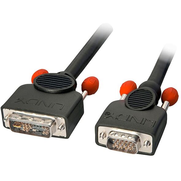 Kabel Lindy DVI-A - D-Sub (VGA) 2m czarny (41196) 1504159 4002888411967