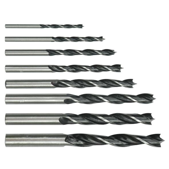 Wiertło Vorel do drewna kręte walcowe 7 4 5 3 6 10 8 9mm zestaw (22380) 3016943 5906083223808