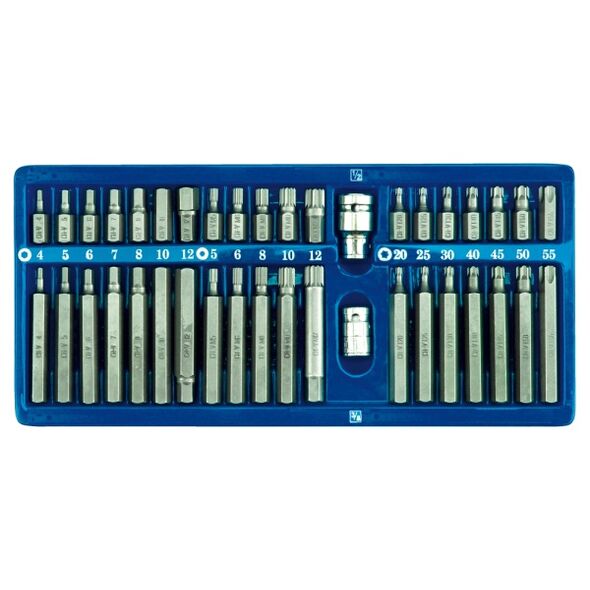 Vorel Końcówki specjalne Hex Torx Spline w metalowej kasecie 40szt. 66400 3018163 5906083664007