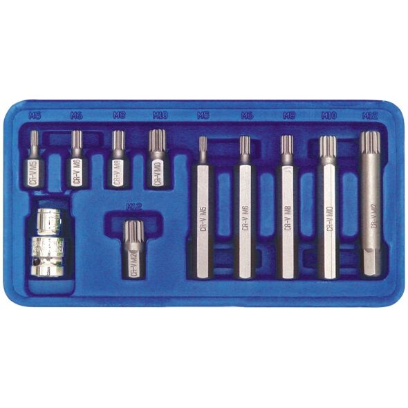 Vorel Końcówki specjalne Spline M5-M12 30/75mm 11szt. 66770 3018173 5906083667701