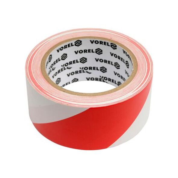Vorel Taśma ostrzegawcza biało-czerwona 80mm x 100m (75233) 3018505 5906083752339