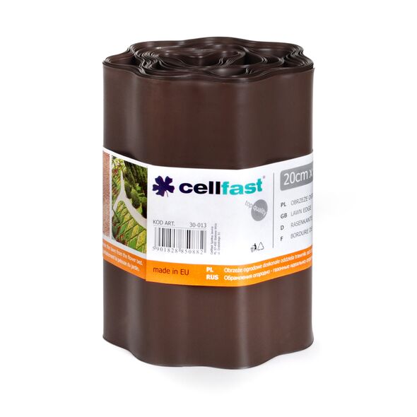 Cellfast Obrzeże ogrodowe brąz 20cm x 9m (30-013) 3019749 5901828850882