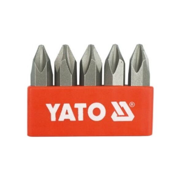 Yato Końcówki do wkrętaków udarowych krzyżowe Ph2 5/16" 5szt. YT-2810 3029970 5906083928109
