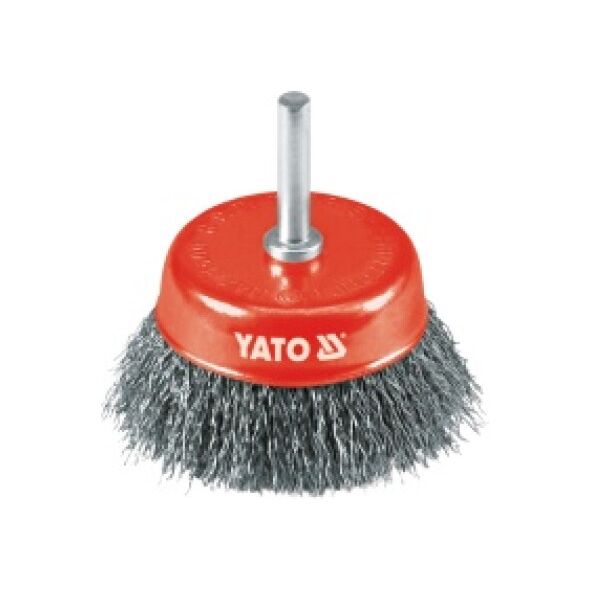 Yato Szczotka czołowa z trzpieniem drut Inox 75mm (YT-4751) 3030237 5906083947513