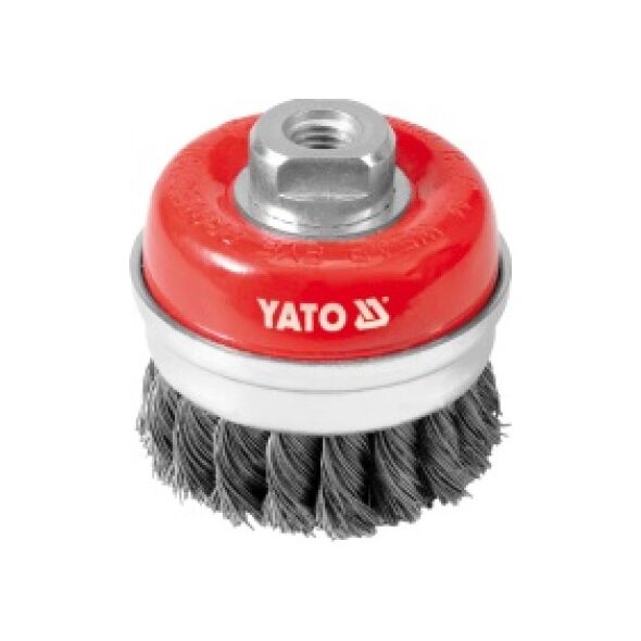 Yato Szczotka czołowa z gwintem drut splatany 75mm YT-4768 3030248 5906083947681