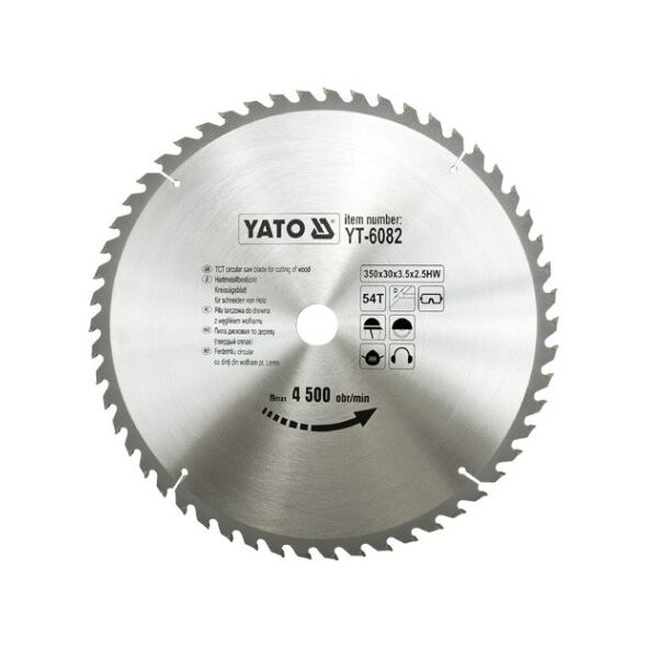 Yato Piła tarczowa do drewna 350x30mm 54z YT-6082 3030342 5906083960826