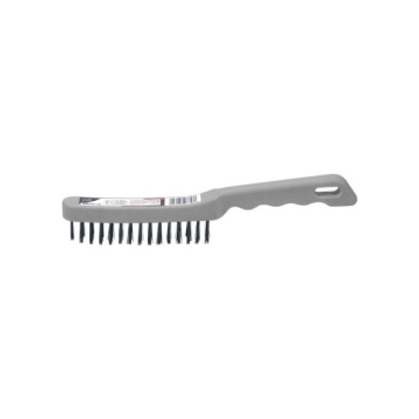 Yato Szczotka druciana 4-rzędowa drut stalowy rękojeść plastikowa YT-6354 3030384 5906083963544