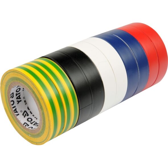 Yato Taśmy izolacyjne 19mm x 20m 10 szt. (YT-8173) 3043798 5906083981739