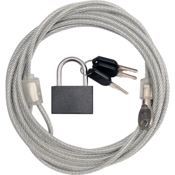 Vorel Linka stalowa 4mm 3m z kłódką 3 klucze (77815) 3049593 5906083778155