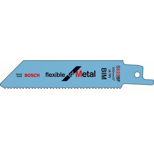 Bosch Brzeszczot do piły szablastej Flexible for Metal 100x19x0,9mm S522BF 2608656011 3055820 3165140093477