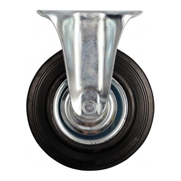 Vorel Kółko stałe z czarną gumą 125mm 87303 3056686 5906083873034