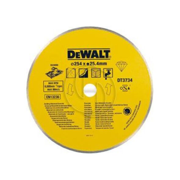 Dewalt TARCZA DIAMENTOWA 250x25,4mm CIĄGŁA DT3734 3056957 5035048012420