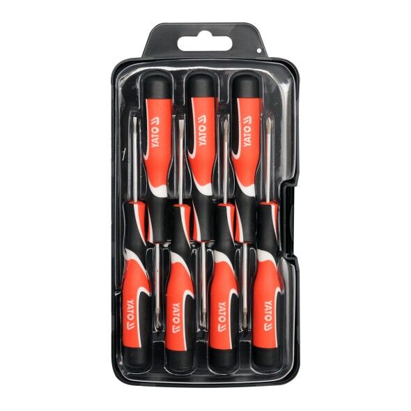 Yato Wkrętaki precyzyjne 7szt. płaskie, krzyżakowe PH00, PH0, torx (YT-25863) 3061029 5906083258633