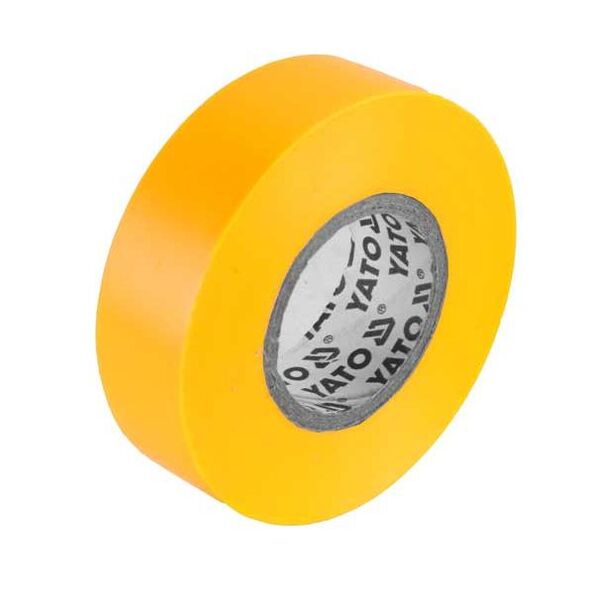 Yato Taśma elektroizolacyjna 19x0,13mm 20m PVC, izolacja-max 40kV żółta - YT-81654 3073896 5906083816543