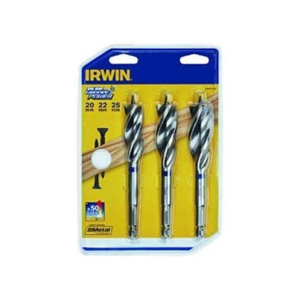 Wiertło Irwin do drewna kręte sześciokątne 20 22 25mm zestaw (10507764) 3073538 5706915077643