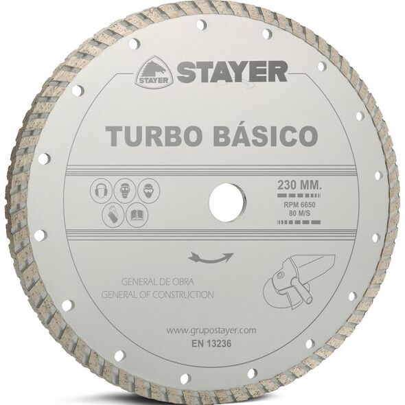 Stayer Tarcza diamentowa 230x22,2mm TURBO BASICO - STA-D230TB 3080869 8427648722675