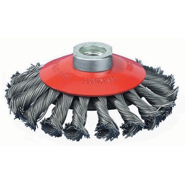 Abraboro Szczotka tarczowa kątowa Ø100mm z gwintem M14 karbowana - AB99019501 3082940 5999082016878