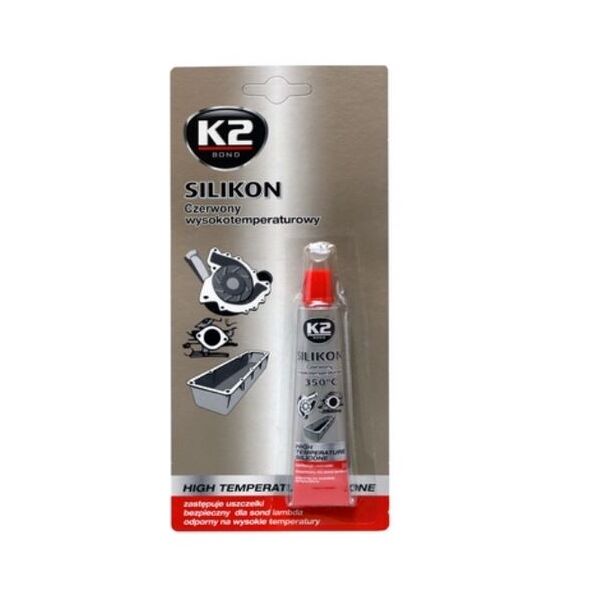 K2 Silikon wysokotemperaturowy 350°C 21g czerwony K2 - B2450 3083571 5906534001108