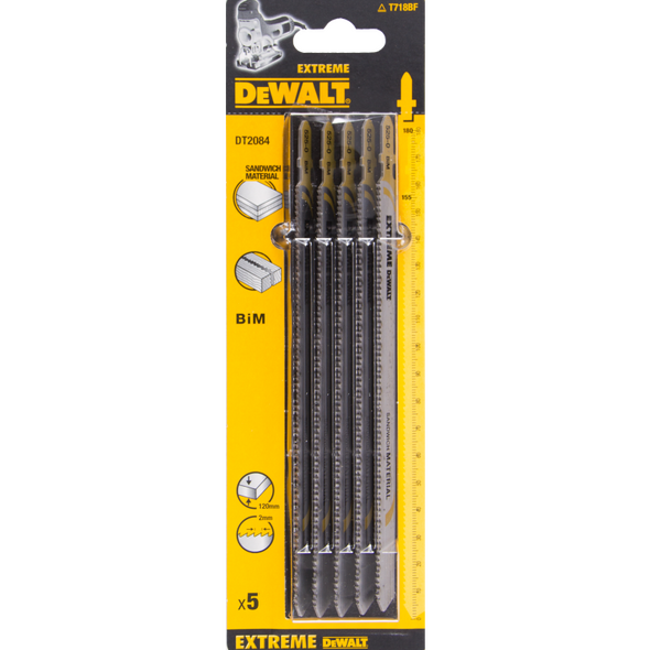 Dewalt Brzeszczoty do wyrzynarek do metalu typ T BIM180x148mm 5szt. DT2154 3098169 5035048014448