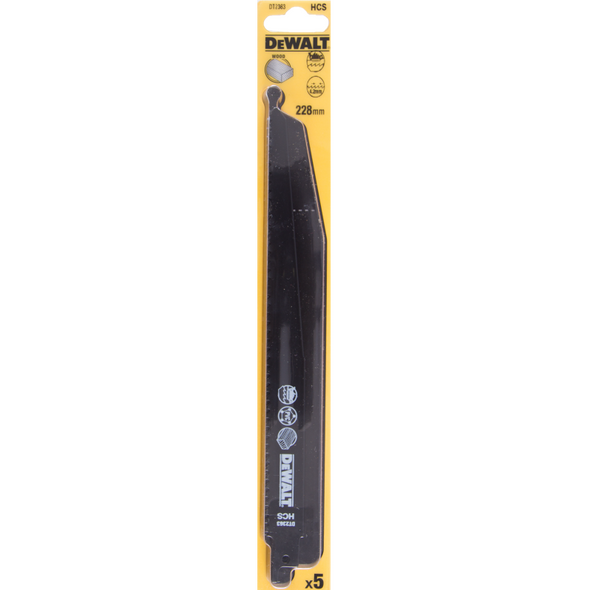 Dewalt Brzeszczoty do pilarek szablowych HCS 305mm podz. 4,2mm 5szt. DT2364 3098193 5035048033296