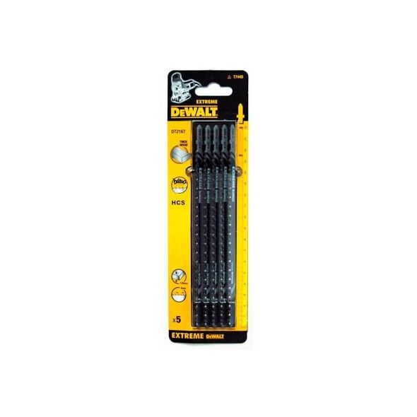 Dewalt Brzeszczot do wyrzynarek typ T HCS180x155mm podziałka 4mm 5szt. do drewna - DT2167 3097499 5035048014455