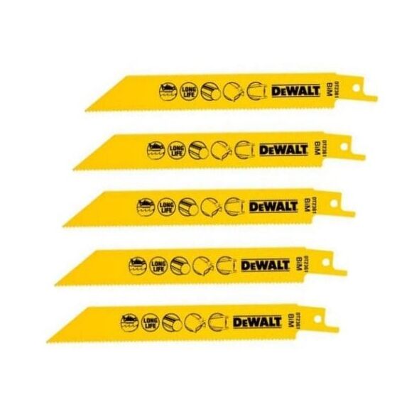 Dewalt Brzeszczoty do metalu ze stali kobaltowej dł. 152mm podziałka zębów 1,8mm - DT2361 3095787 5035048034606