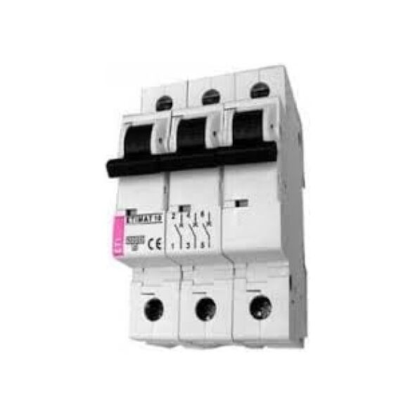 Eti-Polam Wyłącznik nadprądowy ETIMAT10 3P D 25A 10kA AC - 002155718 3106997 5904723004800