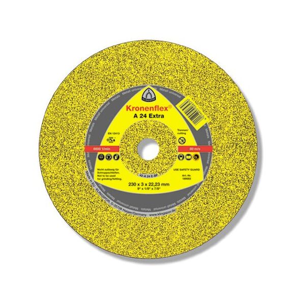Klingspor Tarcza do szlifowania stali wypukła 125x6x22mm A24 Extra - 45458A 3101742 4014855054589