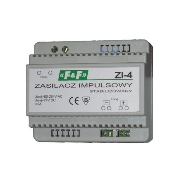 F&F Zasilacz impulsowy 85-264VAC/24VDC 50W 2A ZI-4 3118776 5908312595809