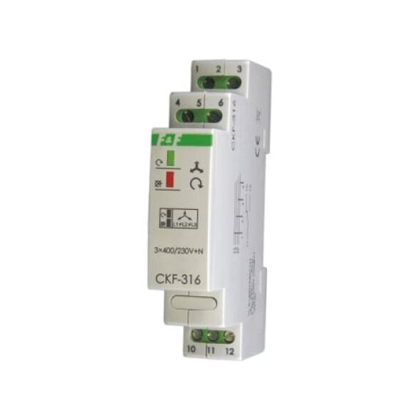 F&F Przekaźnik kolejności zaniku i asymetrii faz 10A 1P 4sek 55V CKF-316 3118685 5908312593164