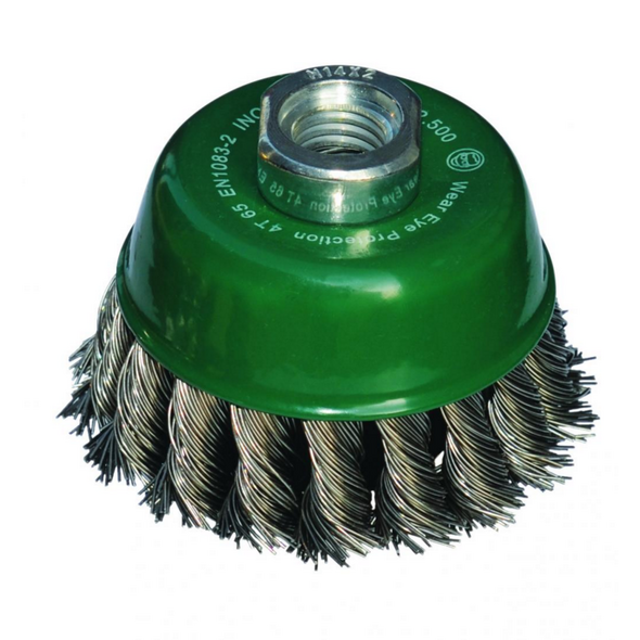 Abraboro Szczotka doczołowa drut splatany ze stali nierdzewnej 65mm - AB99040012 3162087 5999082017073
