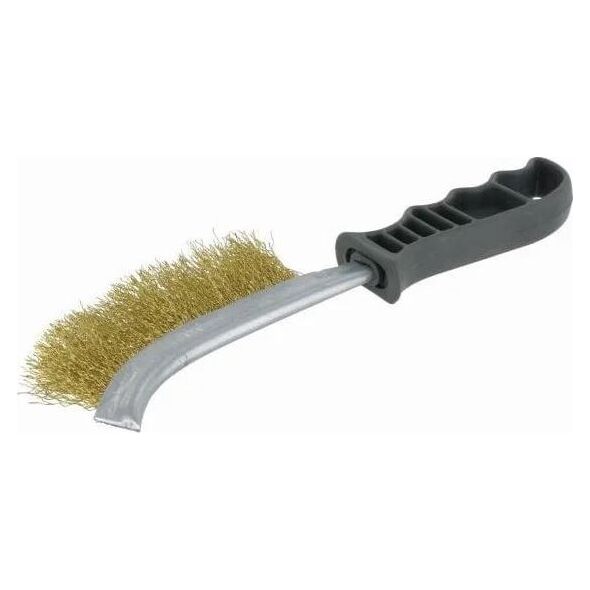 Abraboro Szczotka ręczna 1-rzedowa mosiądz z uchwytem plastikowym - AB41996494 3162088 5999082028246