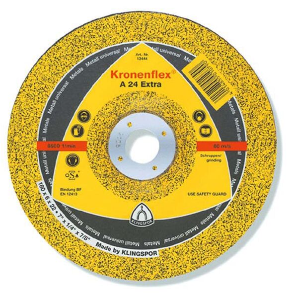 Klingspor Tarcza wypukła A24 Extra do cięcia metali 125mm - 209016 3139300 4014855036097