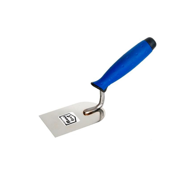 AWTools Kielnia sztukatorska nierdzewna łopatkowa 60mm uchwyt gumowy AW30245 3172847 5902198742609