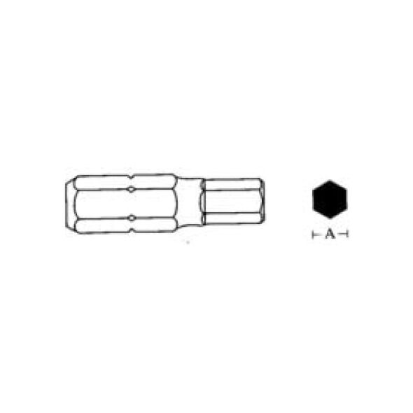 Jonnesway Końcówka ampulowa imbus 7x30mm 6-kąt 10mm D130H70 3173525 4719152113013