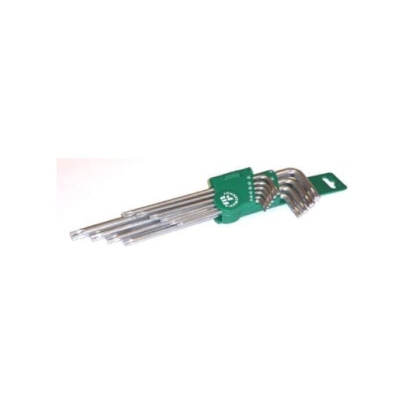 Jonnesway Zestaw kluczy trzpieniowych torx typ L T9-T50 10szt. (H12S110S) 3173538 4719152162035