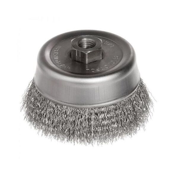 Szczotpol Szczotka doczołowa drut falisty 120mm gwint M14 3184435 5903792243455