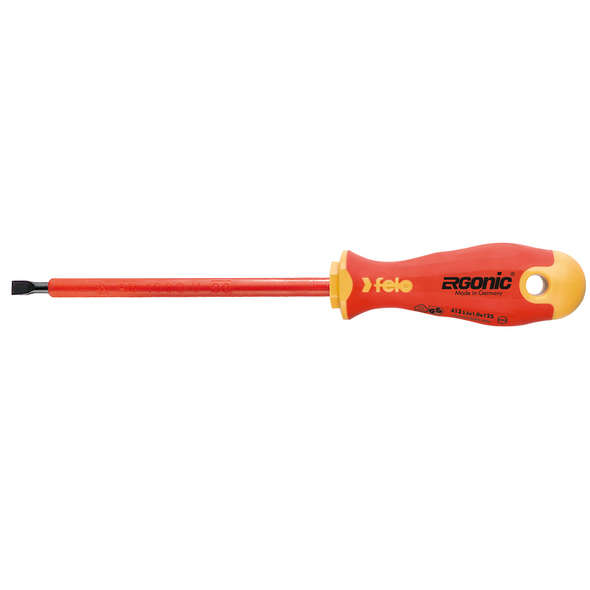Felo Wkrętak płaski izolowany Ergonic 4 x 100mm (FL41304090) 3184790 4007157531414