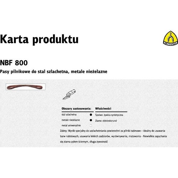 Klingspor Pas bezkońcowy z włókniny NBF 600 50 x 460mm medium 3185739 1000001814308