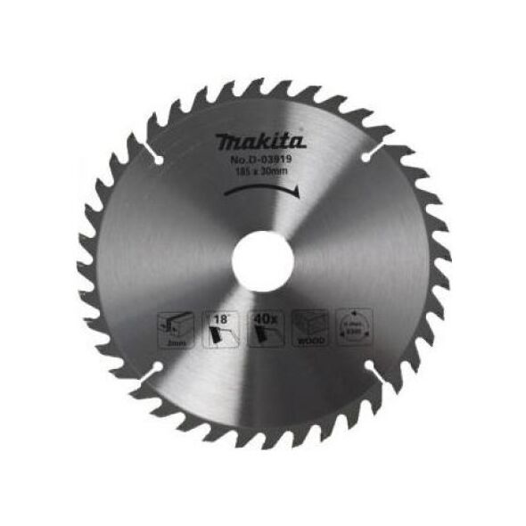 Makita Tarcza do drewna 185 x 30mm 40z (D-03919) 3187511 88381174343