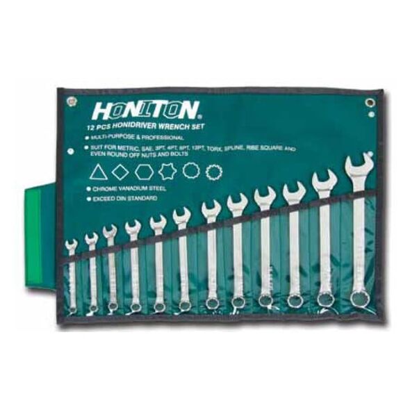 Honiton Zestaw kluczy płasko-oczkowych 8-22mm 12szt. (H0112) 3181289 5900774581123