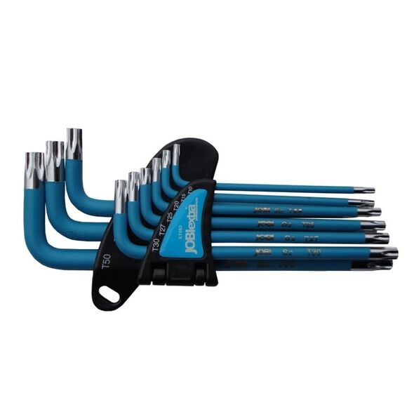 JOBIextra Zestaw kluczy trzpieniowych torx typ L T10-T50 9szt. (XT082) 3186062 5900774509820