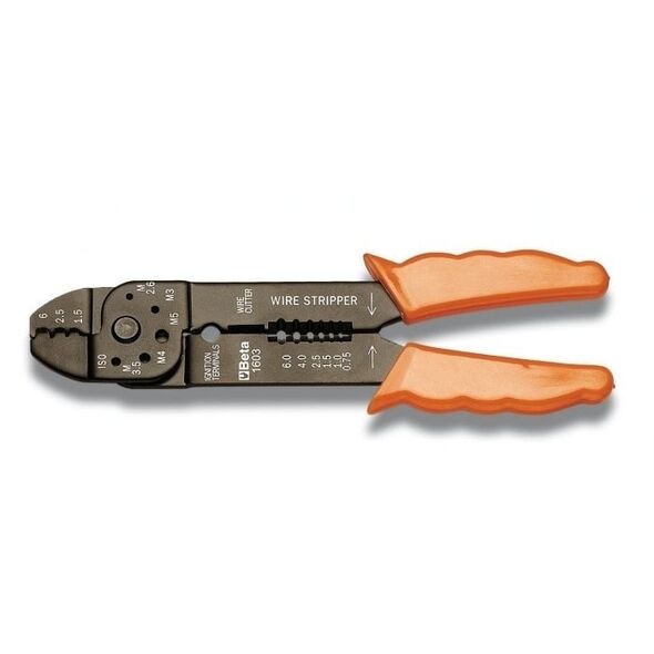 Beta Tools Szczypce do zaciskania nieizolowanych końcówek kablowych otwartych (1603) 3181161 8014230050669