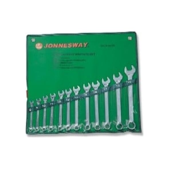 Jonnesway Zestaw kluczy płasko-oczkowych 8-22mm 12szt. (W26112S) 3180509 4719152126129