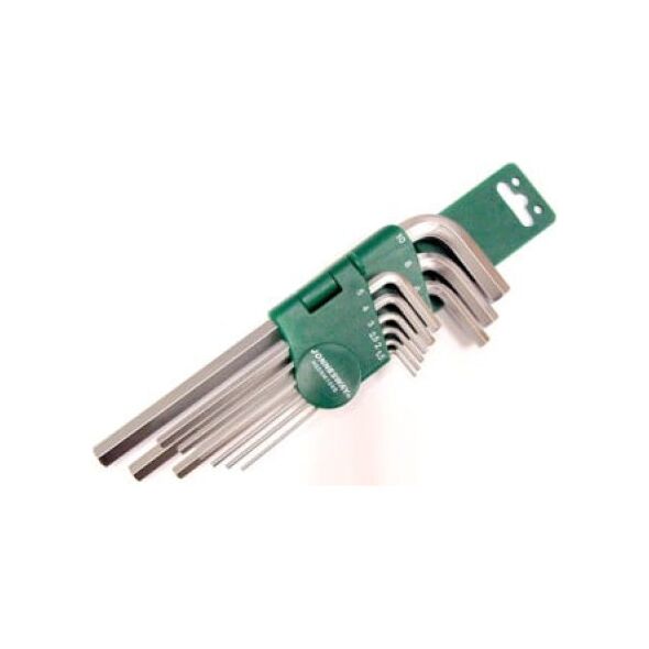Jonnesway Zestaw kluczy imbusowych hex typ L 1,5-10mm 9szt. (H02SM109S) 3180472 4719152102093